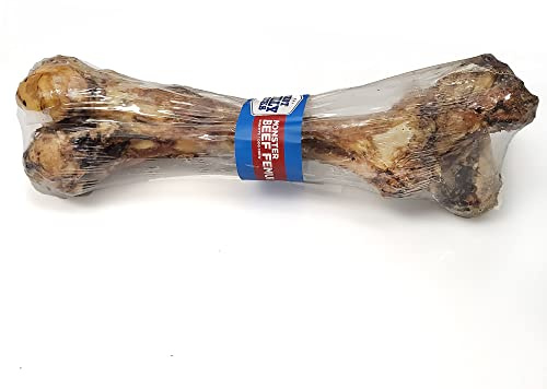 Best Bully Sticks Meaty Monster Jumbo Bone - Single Count (Pack of 1) - USA Baked, All-Natural, 100% Grass-Fed Femur, Supports Dental Health