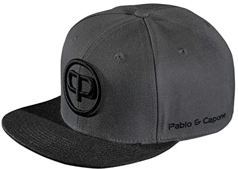 Pablo & Capone Snapback Cap - Anthracite on Black