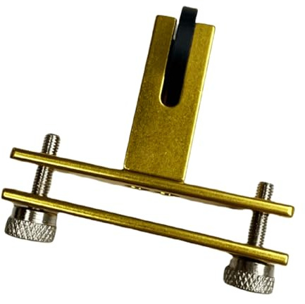 Puente de violín de grado profesional con textura de metal para mejorar el sonido acústico y cuidar el instrumento de cuerda