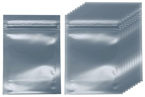 sourcing map 30pcs Antistatic Bags 2.4 x 3.5(6x9cm) Double-Layer Anti Static Resealable ESD Shielding Bag for GPU Hard Drive HDD SSD LED Lights Electronic Device