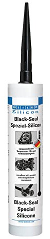 WEICON Black-Seal, 310 ml cartucho, formador de juntas, adhesivo de silicona negra, sellado de tanques, motor, resistente al calor