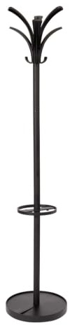 Alba PMBRIO N Coat Stand Brio 6 Coat Hooks Black