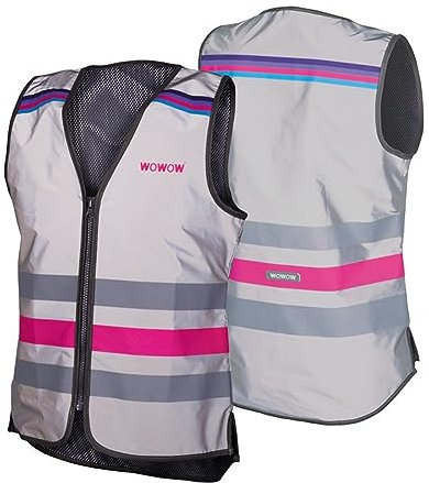 Chaleco SEG.WOWOW Lucy Full Reflect.Blanc/ROSA T.M