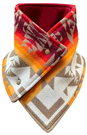 MINGCHE Écharpe triangulaire, pour homme et femme, avec boutons, écharpe triangulaire, impression de Noël, écharpe de printemps, écharpe d'automne, écharpe d'hiver