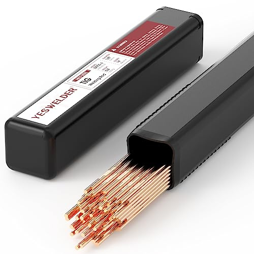 YESWELDER Mild Steel TIG Welding Rod ER70S-6 1/8x16 5LB