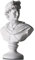 XMGZQ 30cm Statua Decorativa a Forma di Busto di Apollo,David Statue di Resina,Decorazione Classica Della Mitologia Greca Romana,Soprammobile Modern Sculture,David Statuetta Decorative Casa