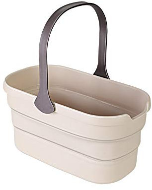 Eyliden 10L Faltbarer Eimer, Rechteckiger Kunststoffeimer zur Reinigung und Aufbewahrung, Tragbarer Putzeimer Wassereimer für Haushalt, Camping, Reisen, Gartenarbeit