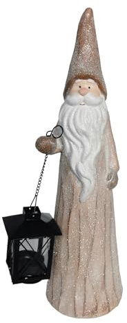 Goldbach Keramik-Weihnachtsmann, 12 x 11 x 41,5 cm, braun/Gold