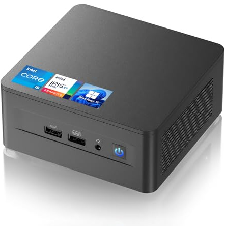 NUC adapté pour Intel NUC 12 Pro, ASUS NUC 12 Pro Wall Street Canyon Mini PC, i5-1240P, Barebone, supporte 8K/4K, Quad-Display, Ethernet Gigabit, Wi-FI 6E, Bluetooth 5.3 (NUC12WSHi5)