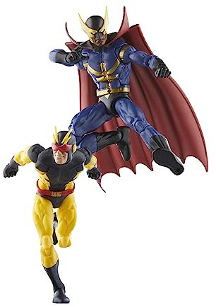 Marvel Hasbro Legends Series, Marvel's Nighthawk und Marvel's Blur, Packung mit 2 Legends-Actionfiguren, 15,2 cm, Comic-inspiriert