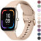 ZGCE für Amazfit GTS 4 Mini Armband/Amazfit GTS 2 Mini Armband/GTR Mini/GTS 4/GTS 3/GTS 2, 20mm Klassisch Silikon Armbänder Damen Herren, Verstellbares Sport Ersatzband Uhrenarmband,Milchtee Farbe