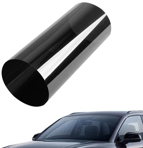 Car Window Tint Film - 5%/15%/25%/35/50% Windshield Sun Protection Strips | 100x50cm Car Front Window Sun Stripes Black | smoked Car Tint Film Roll | Solar Film Tinting Heat Insulation Sun Protection