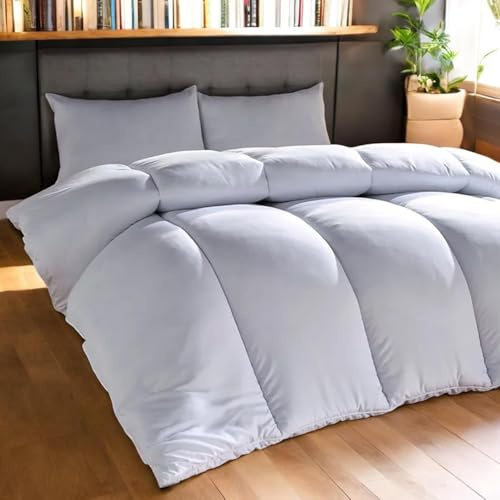 Lifestyle comfort ltd LSC 15 Tog Warm & Cosy Single Size Duvet Extra Warm Thick Heavyweight Cosy Winter Quilt Duvet Anti Allergy Machine Washable Ideal for Cold Nights 15TOG, SINGLE (200 cm x 135 cm)