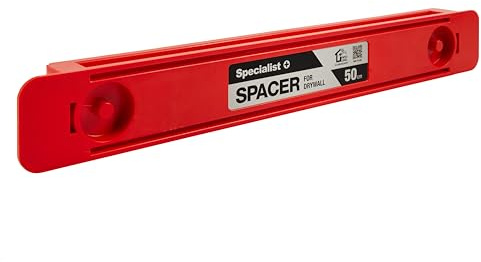 Specialist+ SPACER Herramienta de 50 cm para acelerar el montaje del marco metálico D112, instalación de placas de yeso, perfiles de CD, medición y herramienta de sujeción para marco de perfil de CD