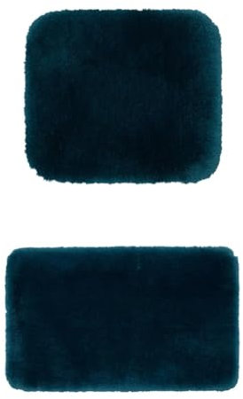 Gözze Badteppich Deluxe 2er Set, 50x45 cm + 50x70 cm, Farbe: Lagune