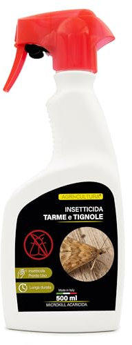 AGRI-CULTURA® | Spray Antitarme e Anti Farfalline del Cibo Pronto Uso 500 ML【Azione Rapida】| Repellente Per Le tarme alimentari a Lunga Durata | Ideale per Armadi e Dispense | Elimina tarme e tignole.