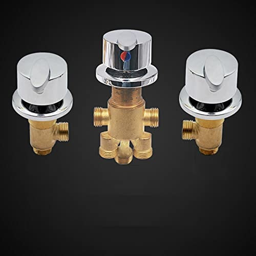 Grifo divisor de latón para bañera con desviador de manera, mezclador de agua fría y caliente para ducha de mano