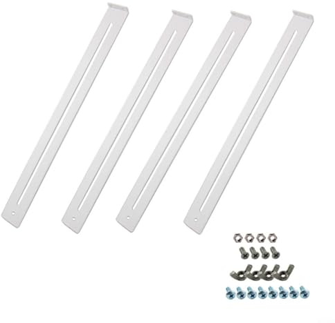 Adjustable Heavy Duty Steel Drawer Repair Kit 34-62cm for Wooden MDF Chipboard Drawer Base Reinforcement Bracket Set with Screws Nuts Fast Installation to Fix Sagging and Strengthen Furniture(B)