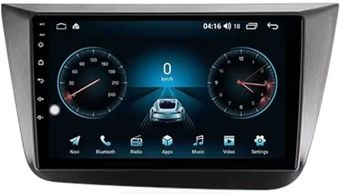 AutorRadio GPS Multimedia estéreo Android 14 para Seat Altea 5P 2004-2015 Unidad Principal de 9 Pulgadas con Pantalla táctil GPS Bluetooth WiFi FM cámara de Marcha atrás (B,8+256G).
