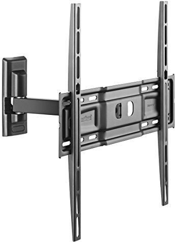 Meliconi CME ER400 - Supporto tv da parete con braccio estendibile, ruotabile e inclinabile per TV 40 - 55, Portata Max 25 Kg, Vesa 200 - 300 - 400 mm Made in Italy
