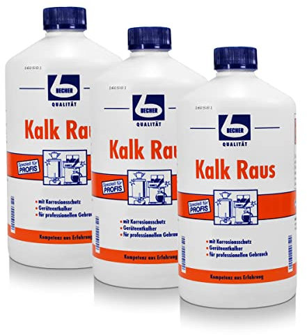 3x Dr. Becher Kalk Raus 1 Liter Geräteentkalker