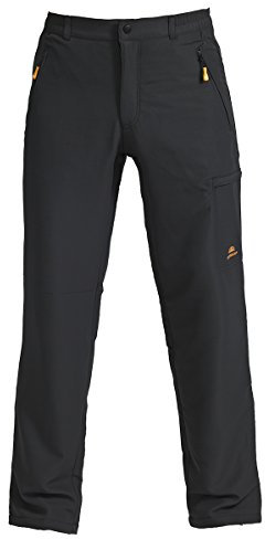 NORDCAP Damen Thermohose, Funktionelle Sporthose in Anthrazit, Wasserabweisende, atmungsaktive Wanderhose, Lange Freizeithose, Gr. 44