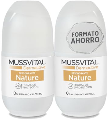 Desodorante MUSSVITAL Dermactive Nature Pack 2 Uds x 75ml. Roll-on