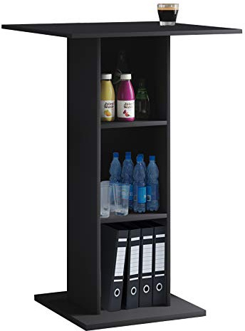 VCM Holz Rednerpult, Maße ca. H. 108 x B. 70 x T. 70 cm, Stehpult mit DREI großen Fächern, Stehtisch - Bofus