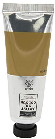 MAGI® Ölfarbe, 50 ml Tube feine Künstlerqualität, hochwertige Farben zum Malen (30 gold)