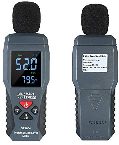 NGHSDO Sonometro Medidor de Ruido Mini Digital Audio Display Medición 30-130dB Instrumento de medición acústica Decibel Tester Decibelimetro