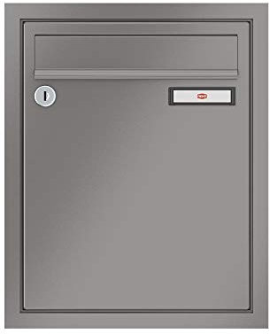 RENZ/Eckrahmen / 6er Unterputz-Briefkastenanlage Einbau-Briefkasten/RAL-Farbe 9007 Volumen 8 L/Dein-Briefkasten.de