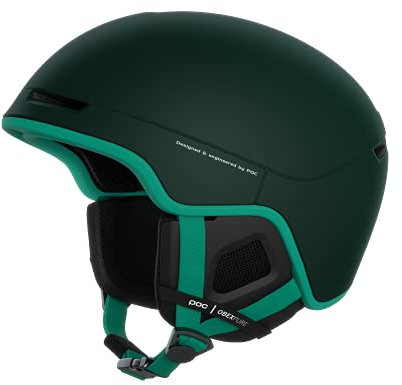 POC Obex Pure - Leichter und sicherer Ski- und Snowboardhelm für einen optimalen Schutz auf und abseits der Piste, Moldanite Green/Jade Green Matt, M-L (55-58cm)