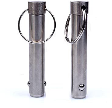 1pcs Tipo de resorte Todos los pasadores de bloqueo de bola de acero inoxidable con anillo de extracción,VCN114-16mm,30mm