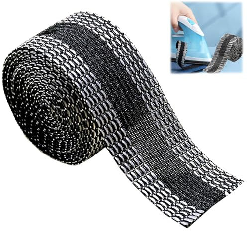 Geaanen 10m BüGelband, 2.5cm Breit, Saumband Zum AufbüGeln, Einfach Und Bequem BüGelband FüR VorhäNge, Saumband Zum AufbüGeln Waschfest FüR Hosen, Kleidung, Stoffe.