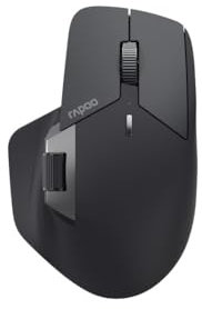 Rapoo MT760L kabellose Maus wireless Mouse 4000 DPI Sensor umweltfreundlicher wiederaufladbarer Akku ergonomisch PC & Mac - grauschwarz