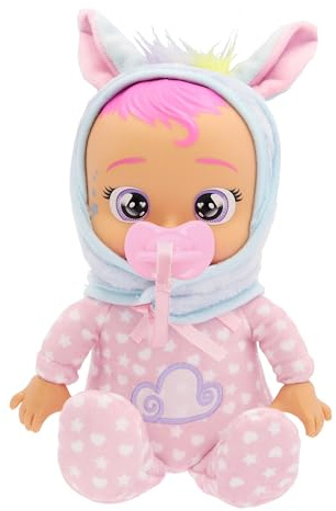 Bebes Llorones Tiny Cuddles Newborn Jenna, Muñeca Bebé de Peluche con Pijama de Recién Nacida, Puede Sentarse, Llora Lágrimas de Verdad, Jueguete Regalo para Niñas y Niños a Partir de 18 Meses