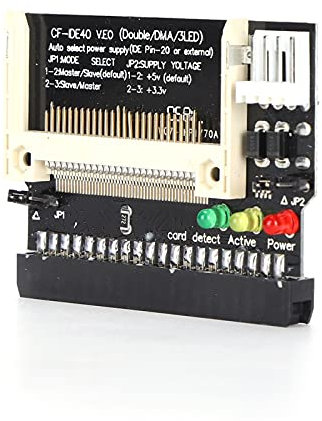 POENVFPO Modulo convertitore lettore di schede IDE a CF a 40 pin per unità flash micro compatte di tipo III, adattatore a basso consumo energetico e rumore per computer X86