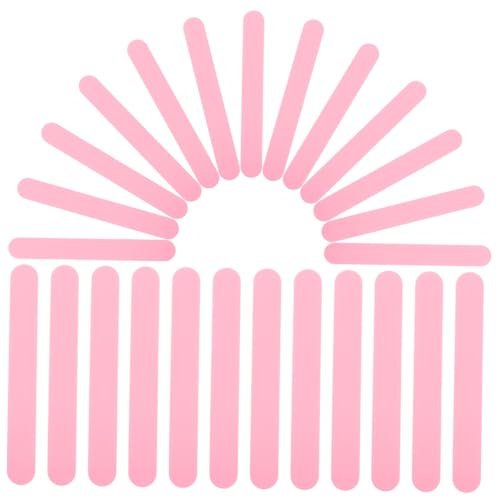 LALADEFIEE Espátulas Depresores Linguales de Plástico Rosa 25 Función de Agitación y Mezcla en Pack Económico para Uso Clínico y Manualidades