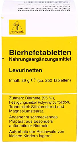 BIERHEFE TABLETTEN Levurinetten 250 St