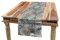 ABAKUHAUS Patchwork Tischläufer, Folkloric Effect Tile, Esszimmer Küche Rechteckiger Dekorativer Tischläufer, 40 x 180 cm, Beige Teal Gelb