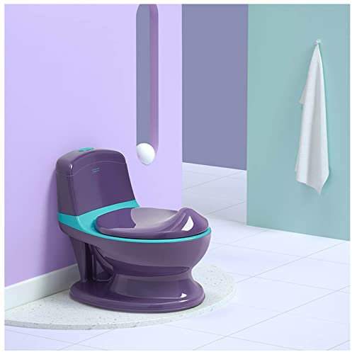 Ksunun Kinder-TöPfchen Mit SpüLgeräUsch, Babytopf Wc/Klo,Kinderklo Mit Herausnehmbarem BehäLter,Hygienisch,Pflegeleicht,Toilettentrainer FüR Kinder,Potty Training Toilet FüR Kinder Ab 18 Monaten