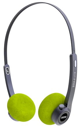FiiTii HiFiFree kabellose On-Ear-Kopfhörer, BlueTooth 5.4 dynamische Klangqualität, Mehrpunkt-Verbindung, Retro-Stil mit integriertem Mikrofon, leichte und bequeme Kopfhörer, drei Farben Ohrpolster