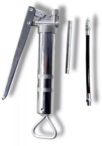 topolenashop Pompa Ingrassatore Pistola per Grasso Ad Aria Manuale 100ML Pompa Grasso Manuale