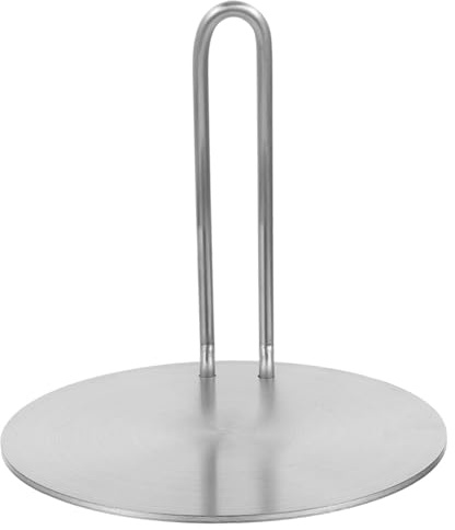 Mikikit Difusor de Calor para Estufa Placa Adaptadora de Inducción Metal Inoxidable con Mango Desmontable para Cocina Eléctrica y Gas Uso Doméstico
