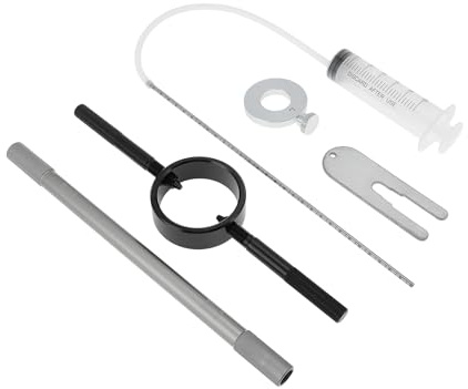 RATCHROLL Motorcycle Fork Service Tool Kit, Motorcycle Fork Spring Compressor, Fork Oil Level Tool, Damper Rod Bleed- Tool, Motorbike Fork Maintenance Tool Set Motorbike Fork Repair Tools