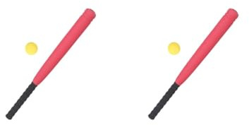 2 set Baseball Bat Ball Set Training Kids Baseball Bat for Teenagers Kids Children Red 21 In