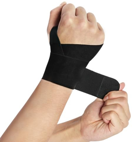 Beugo Tutore Polso Destro Sinistro per Uomo e Donna, 1 Pezzi Tutore Polso Regolabile, Supporto per polso con Bendaggi Elastici Sollevamento Pesi, l'uso in palestra l'esercizio quotidiano