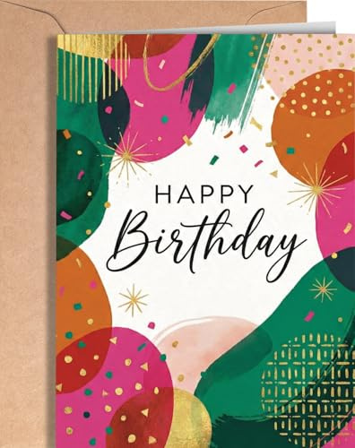 Greeting Cards for Everyone Carte d'Anniversaire pour Homme ou Femme - Cartes d'Anniversaire pour 20, 30, 40, 50, 60, 70, 80 Ans - Cadeau, Décoration d'Anniversaire pour Maman, Papa ou Ami - EU 295