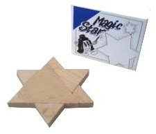 GICO Magic Star - Mini Holz Puzzle Knobelspiel Geduldspiel Klassiker Minipuzzle