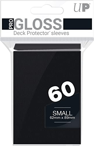 Amigo Spiel + Freizeit Ultra-PRO 826802 Bustine Small PRO Gloss, Nero, 60 Pezzi